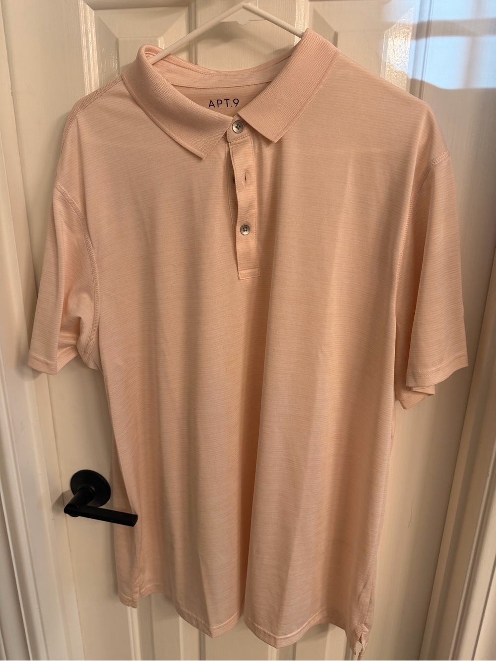 Apt. 9 Men's Pale Pink Polo Shirt